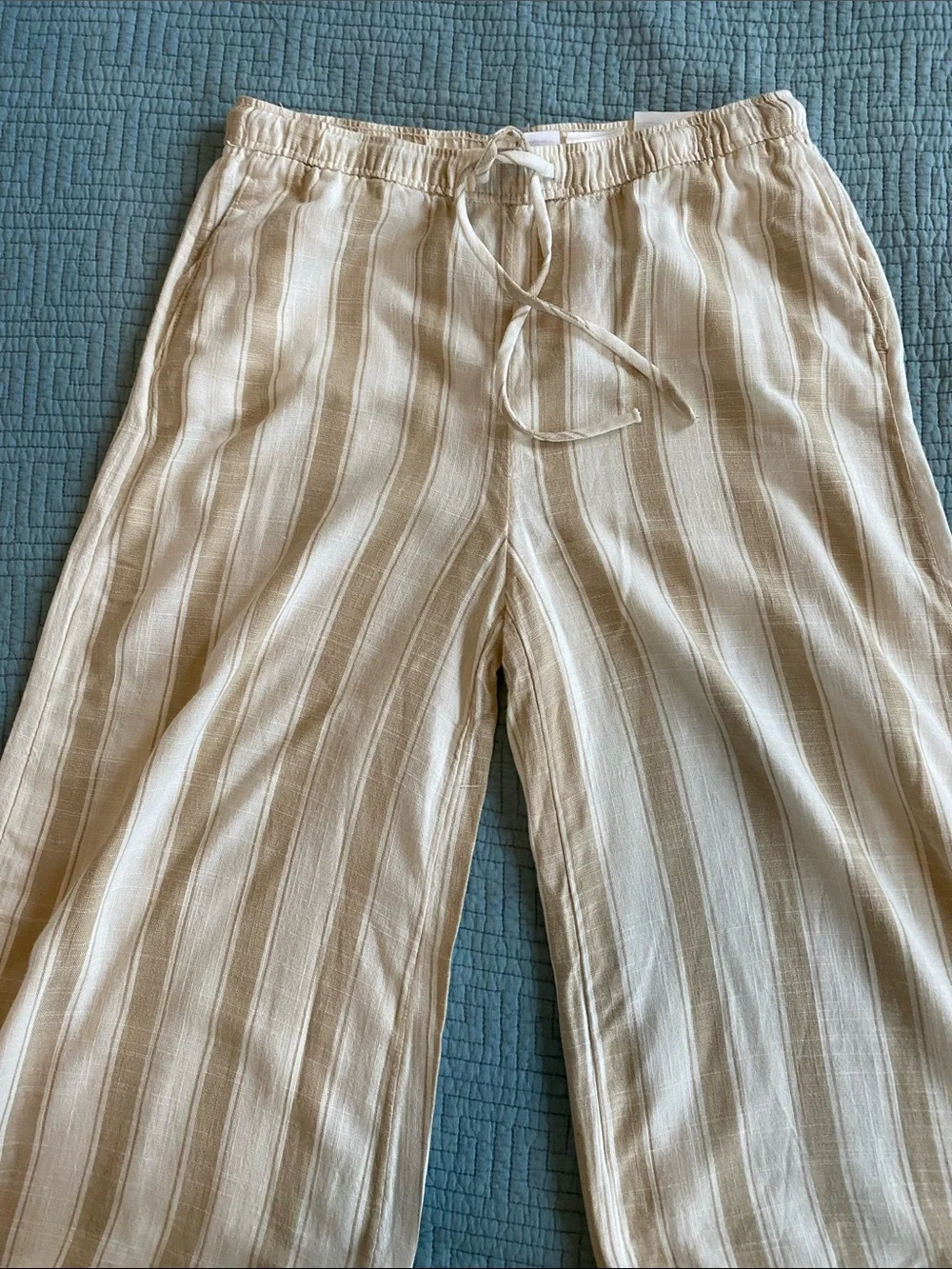 Divided Cream & Tan Striped Pajama Pants